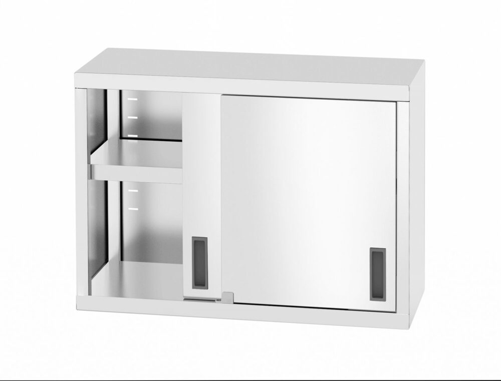 Pakabinama spintelė su slankiojančiomis durelėmis – suvirinta, HENDI, Profi Line, 800x300x(H)600mm