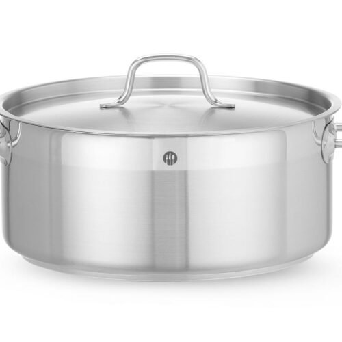 Žemas puodas su dangčiu, HENDI, Profi Line, 7,5L, ⌀280x(H)120mm
