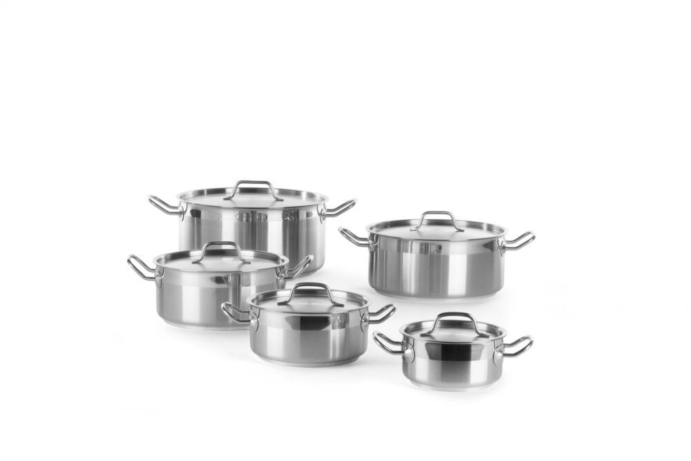 Žemas puodas su dangčiu, HENDI, Profi Line, 12L, ⌀320x(H)150mm