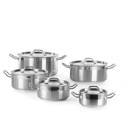 Žemas puodas su dangčiu, HENDI, Profi Line, 12L, ⌀320x(H)150mm