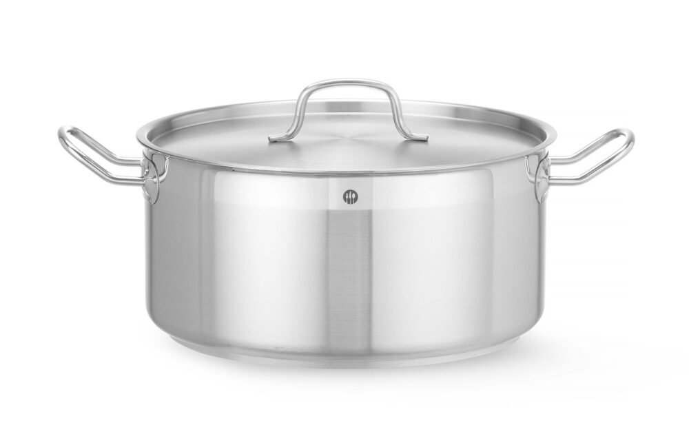 Žemas puodas su dangčiu, HENDI, Profi Line, 12L, ⌀320x(H)150mm