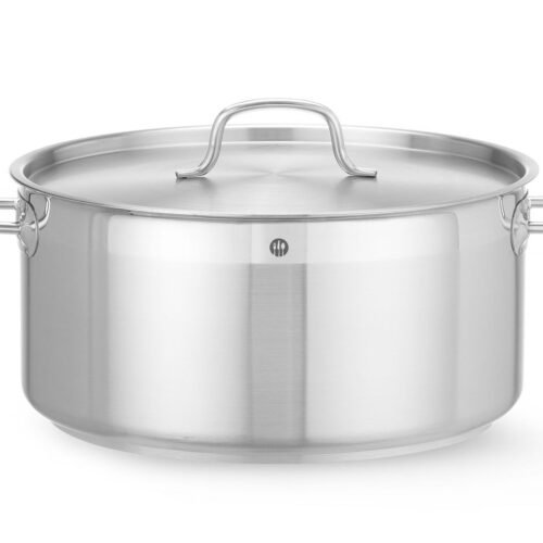 Žemas puodas su dangčiu, HENDI, Profi Line, 12L, ⌀320x(H)150mm