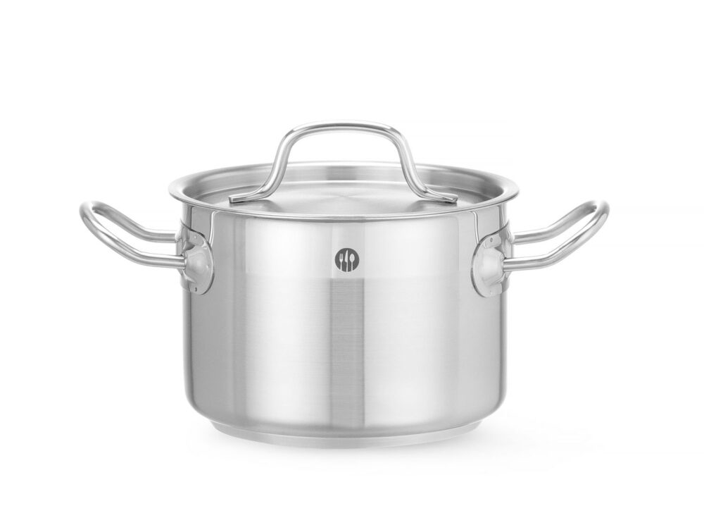 Vidutinio dydžio puodas su dangčiu, HENDI, Profi Line, 2L, ⌀160x(H)110mm