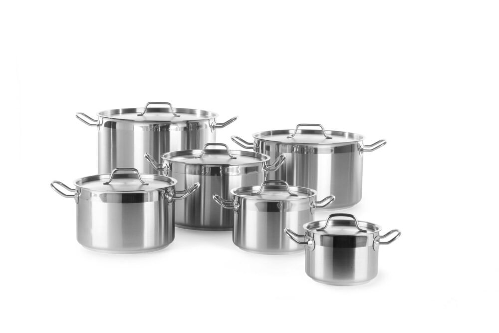 Vidutinio dydžio puodas su dangčiu, HENDI, Profi Line, 23,5L, ⌀360x(H)230mm