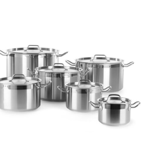 Vidutinio dydžio puodas su dangčiu, HENDI, Profi Line, 23,5L, ⌀360x(H)230mm
