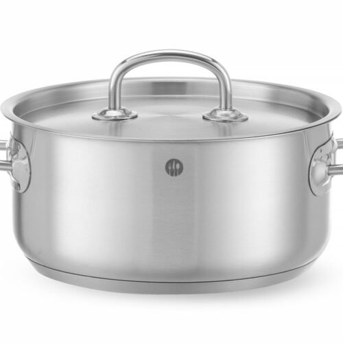 Žemas puodas su dangčiu, HENDI, Kitchen Line, 2,9L, ⌀200x(H)95mm
