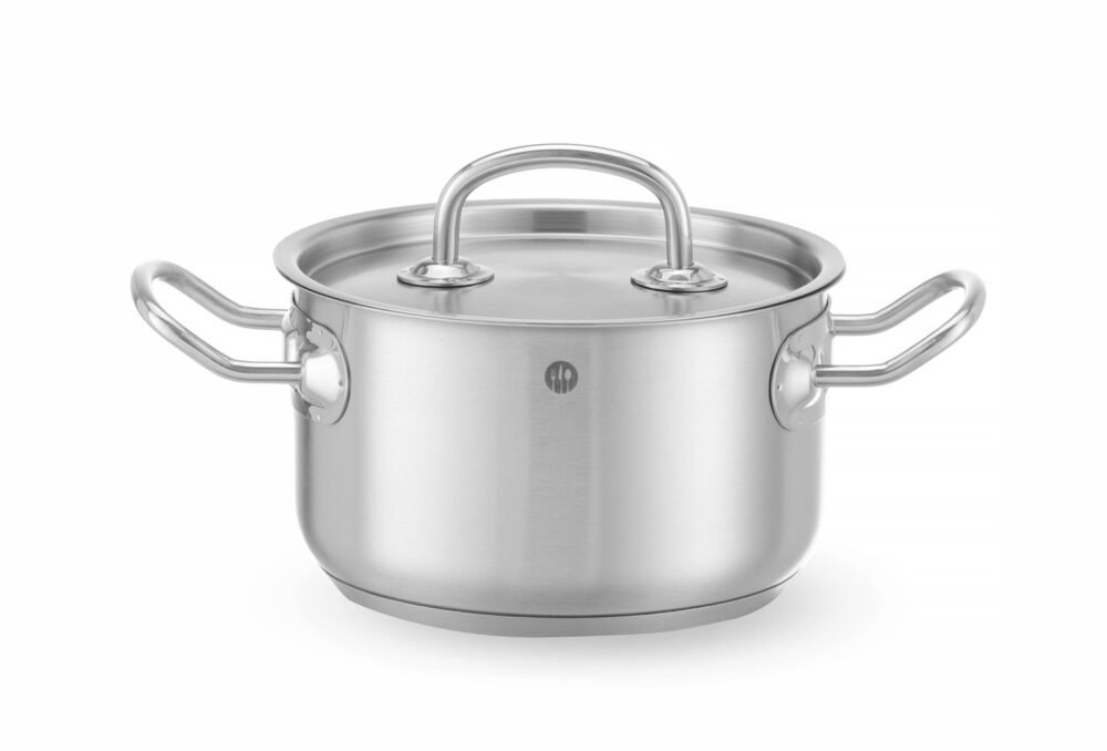 Vidutinio dydžio puodas su dangčiu, HENDI, Kitchen Line, 1,8L, ⌀160x(H)95mm
