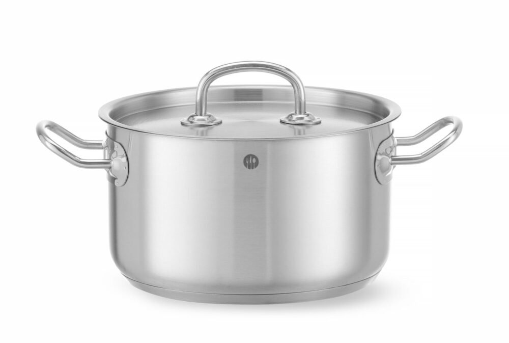 Vidutinio dydžio puodas su dangčiu, HENDI, Kitchen Line, 3,5L, ⌀200x(H)115mm