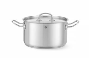 Aukštas puodas su dangčiu, HENDI, Kitchen Line, 9L, ⌀240x(H)200mm