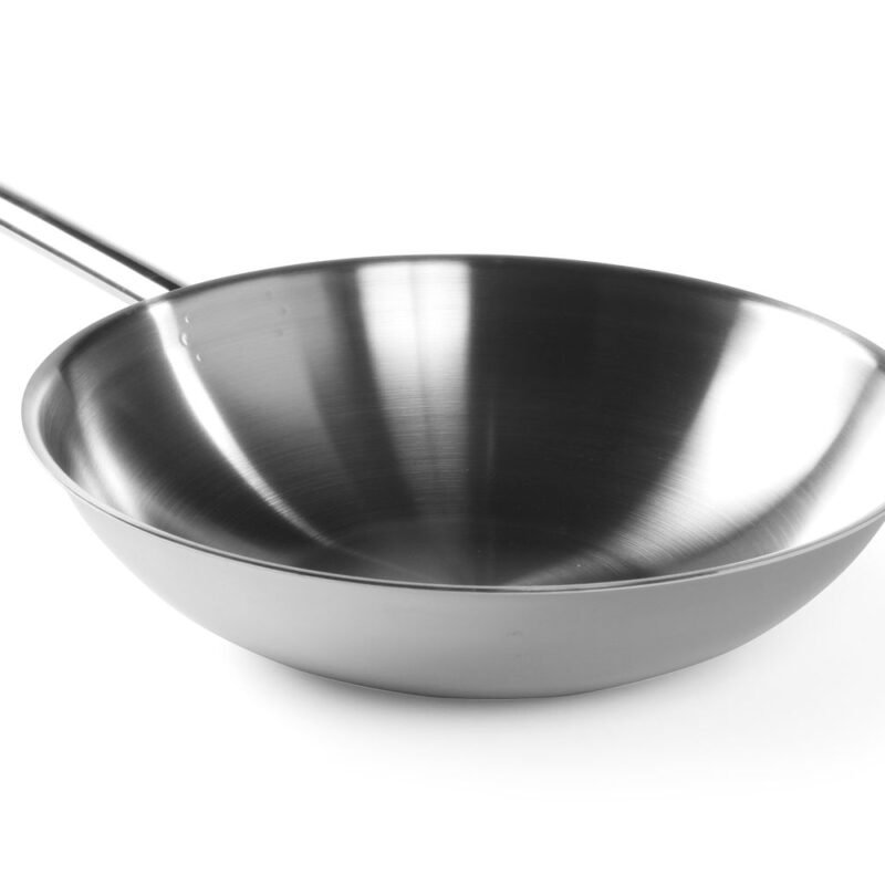 Wok keptuvė 3-ply be dangčio, HENDI, ⌀360x(H)100mm