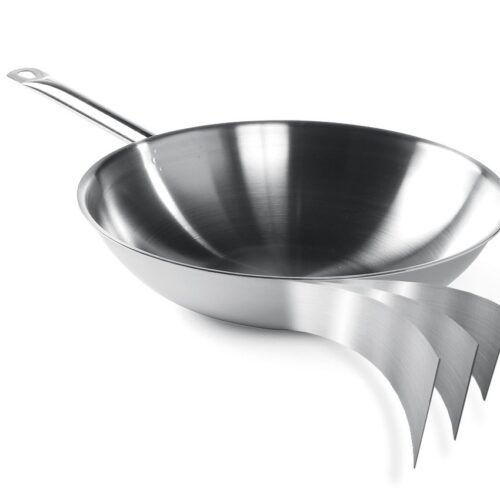 Wok keptuvė 3-ply be dangčio, HENDI, ⌀360x(H)100mm