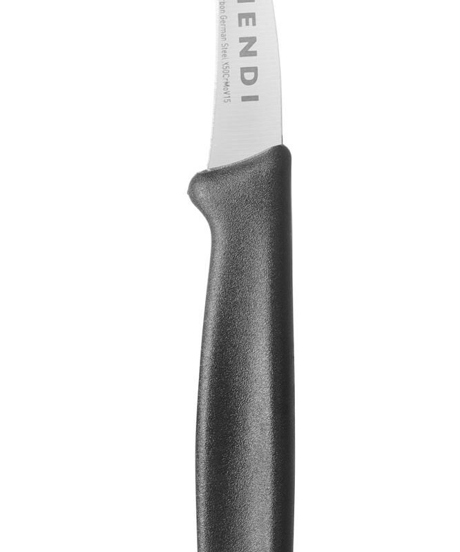 Lupimo peilis lenktais ašmenimis, HENDI, Juodas, (L)158mm