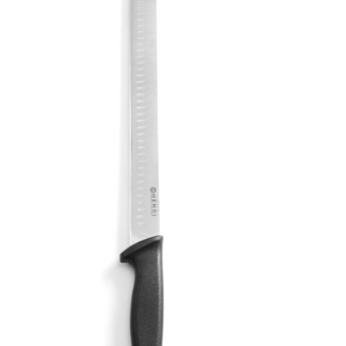 Peilis kumpiui ir kebabui pjaustyti „Granton“ kraštu, HENDI, Juodas, (L)490mm