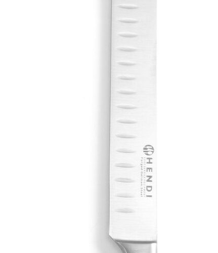 Peilis kumpiui ir lašišai pjaustyti, HENDI, Profi Line, Su „Granton“ kraštu, Juodas, (L)430mm