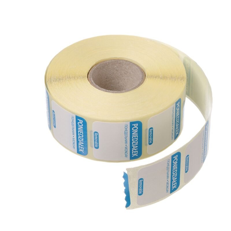 850077_2_2018_IMGP9492 Daugkartinio naudojimo kasdieniai maisto saugos lipdukai, HENDI, 100 vnt., Mėlynas, 1000 vnt., 25x25mm