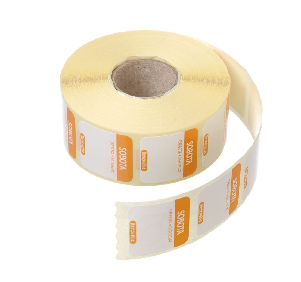 Daugkartinio naudojimo kasdieniai maisto saugos lipdukai, HENDI, 100 vnt., Oranžinė, 1000 vnt., 25x25mm
