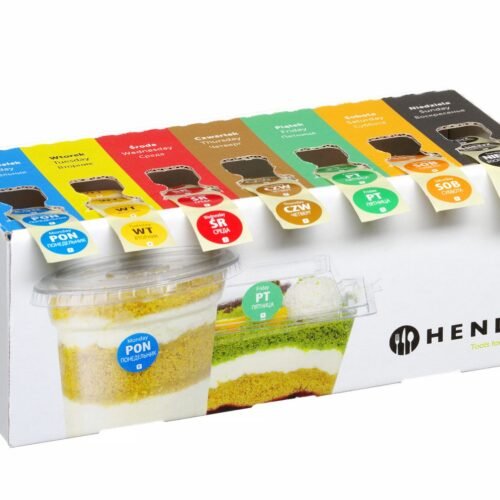 Food Safety vienkartinių etikečių rinkinys kiekvienai savaitės dienai su tiektuvu, HENDI, 240x80x(H)100mm