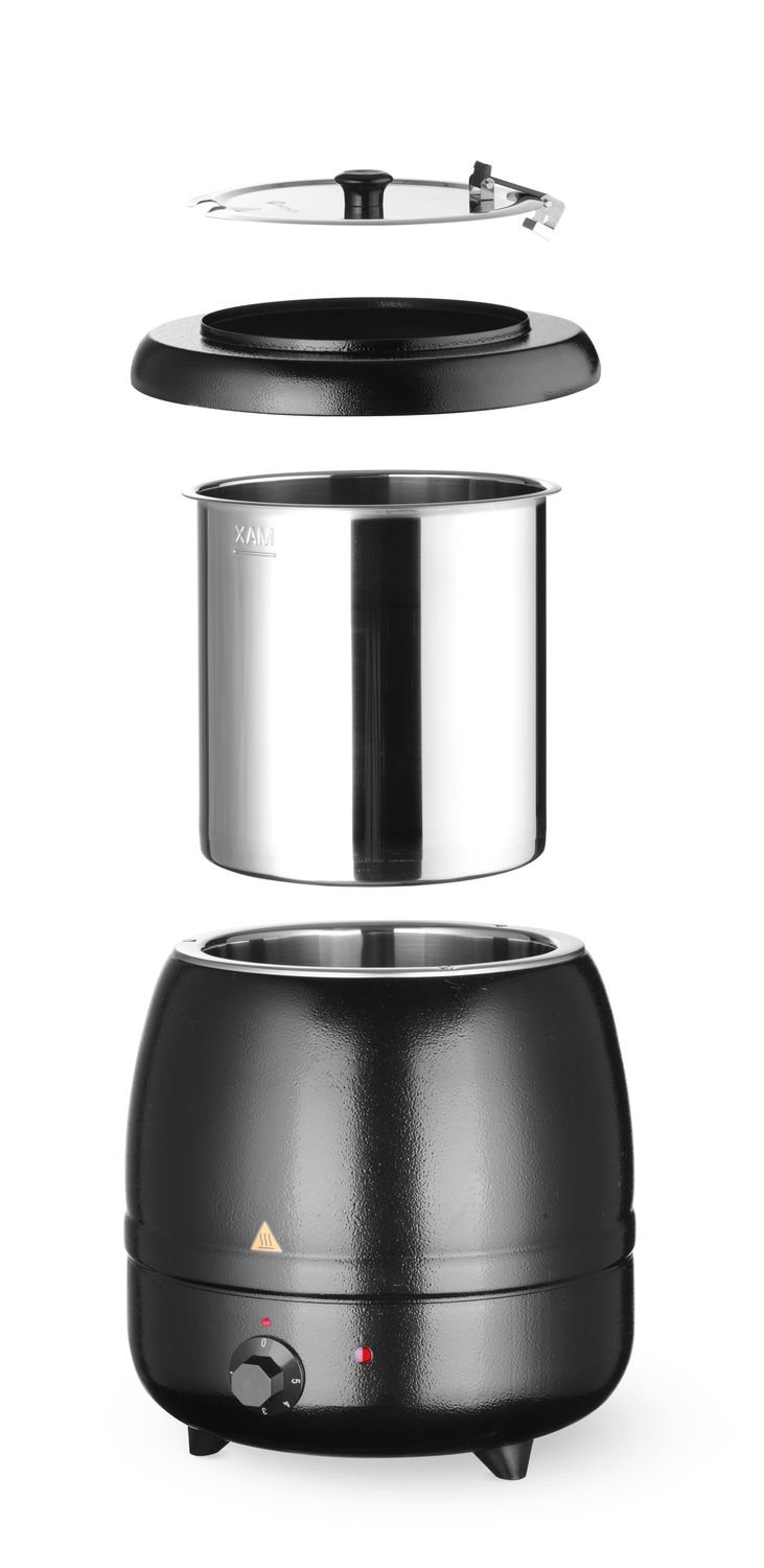 Sriubos marmitas, HENDI, Kitchen Line, 8L, Juodas, 230V/400W, ⌀330x(H)363mm