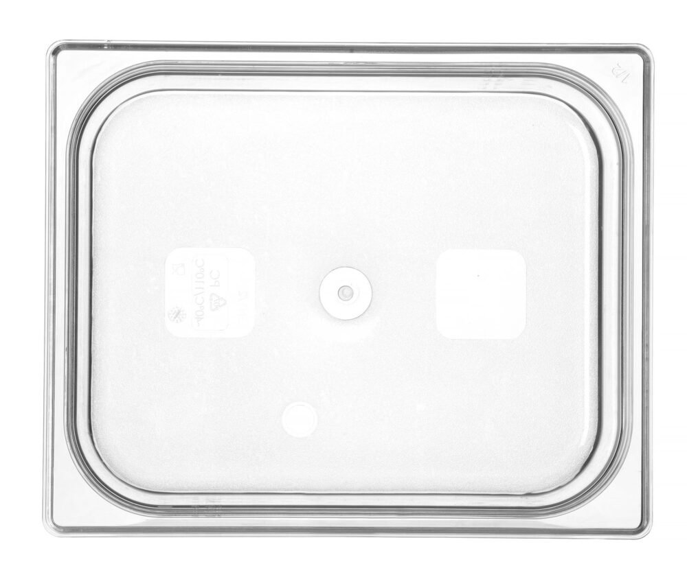 Talpykla GN 1/2 iš polikarbonato, HENDI, Profi Line, GN 1/2, 6,5L, Permatomas, 325x265x(H)100mm