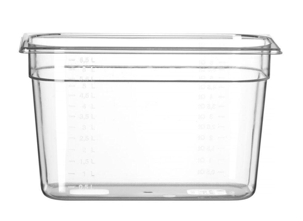 Gastronominė talpykla GN 1/3 iš polikarbonato, HENDI, Profi Line, GN 1/3, 7,8L, Permatomas, 325x176x(H)200mm
