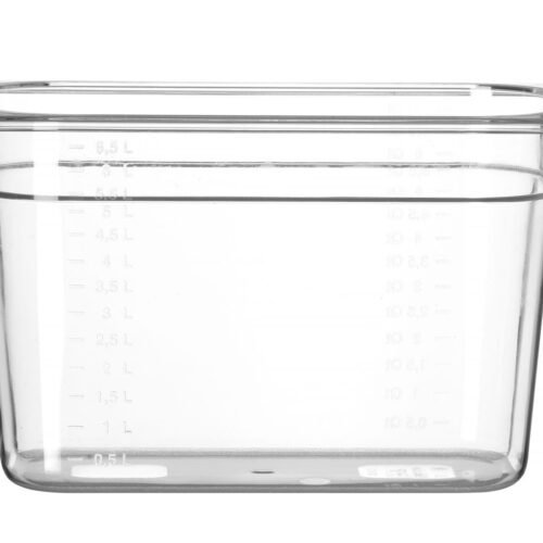 Gastronominė talpykla GN 1/3 iš polikarbonato, HENDI, Profi Line, GN 1/3, 7,8L, Permatomas, 325x176x(H)200mm