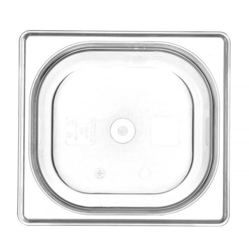 Talpykla GN 1/6 iš polikarbonato, HENDI, Profi Line, GN 1/6, 2,4L, Permatomas, 176x162x(H)150mm