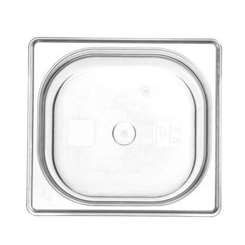 Talpykla GN 1/6 iš polikarbonato, HENDI, Profi Line, GN 1/6, 1,6L, Permatomas, 176x162x(H)100mm