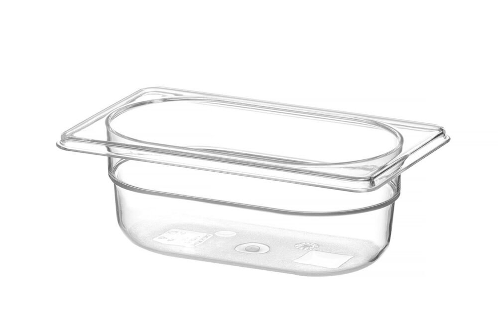 Gastronominė talpykla GN 1/9 iš polikarbonato, HENDI, Profi Line, GN 1/9, 0,6L, Permatomas, 176x108x(H)65mm