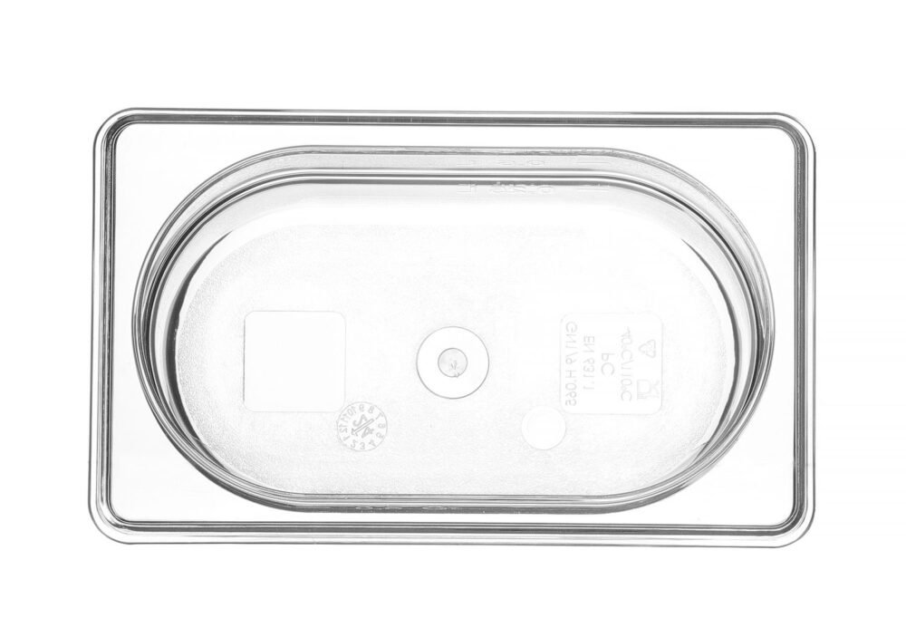 Gastronominė talpykla GN 1/9 iš polikarbonato, HENDI, Profi Line, GN 1/9, 0,6L, Permatomas, 176x108x(H)65mm