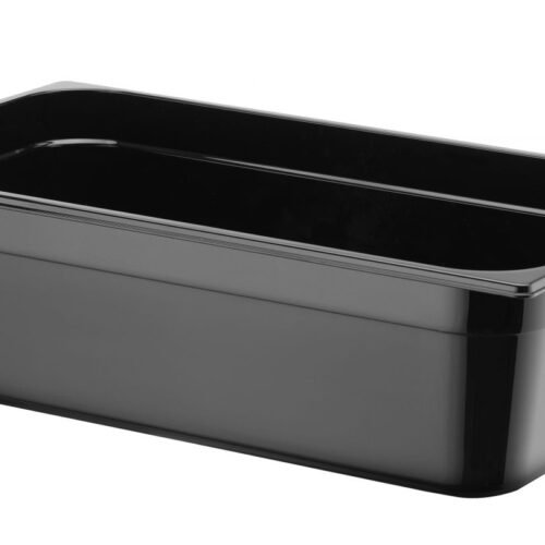 GN talpykla 1/1 iš juodo polikarbonato, HENDI, Profi Line, GN 1/1, 21L, Juodas, 530x325x(H)150mm