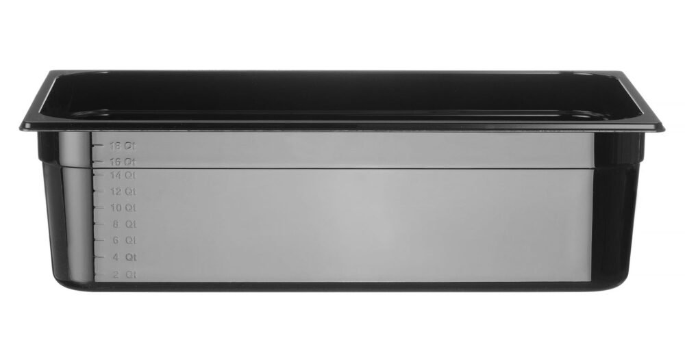 GN talpykla 1/1 iš juodo polikarbonato, HENDI, Profi Line, GN 1/1, 21L, Juodas, 530x325x(H)150mm