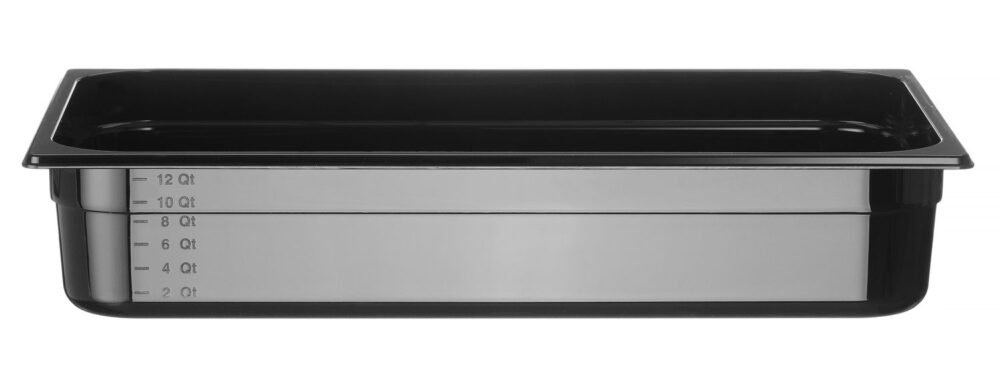 GN talpykla 1/1 iš juodo polikarbonato, HENDI, Profi Line, GN 1/1, 14L, Juodas, 530x325x(H)100mm