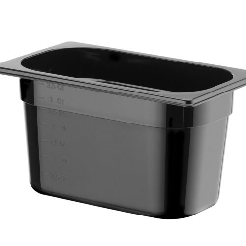GN 1/4 konteineris COOL, HENDI, COOL, GN 1/4, 3,8L, Juodas, 265x163x(H)150mm