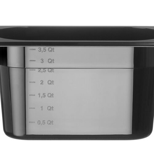 GN 1/4 konteineris COOL, HENDI, COOL, GN 1/4, 3,8L, Juodas, 265x163x(H)150mm