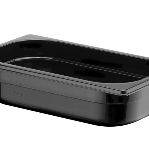 GN 1/4 konteineris COOL, HENDI, COOL, GN 1/4, 1,7L, Juodas, 265x163x(H)65mm
