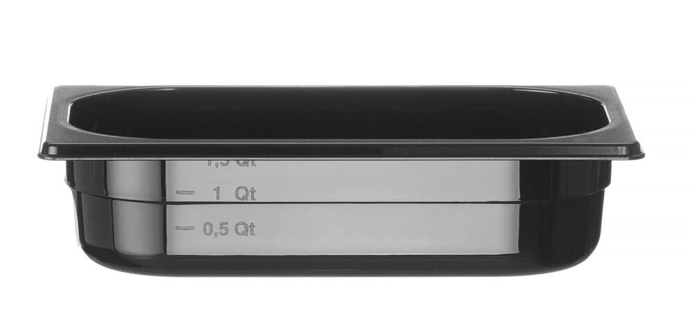 GN 1/4 konteineris COOL, HENDI, COOL, GN 1/4, 1,7L, Juodas, 265x163x(H)65mm