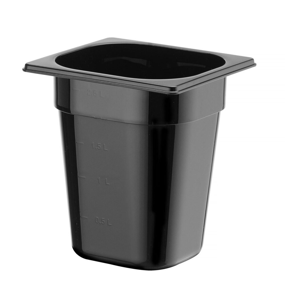 GN 1/6 indas COOL, HENDI, COOL, GN 1/6, 2,8L, Juodas, 176x162x(H)200mm