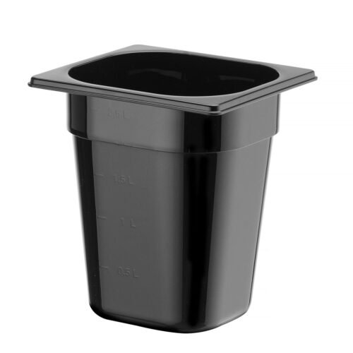 GN 1/6 indas COOL, HENDI, COOL, GN 1/6, 2,8L, Juodas, 176x162x(H)200mm