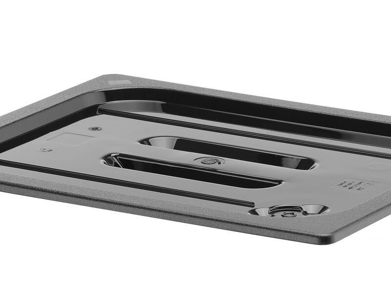 GN talpyklų dangtis iš juodo polikarbonato, HENDI, GN 1/2, Juodas, 325x265mm