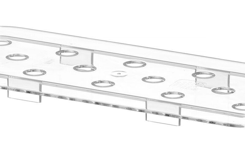Grotelės gastro talpykloms GN iš polikarbonato, HENDI, Profi Line, GN 1/3, Permatomas, 266x116mm