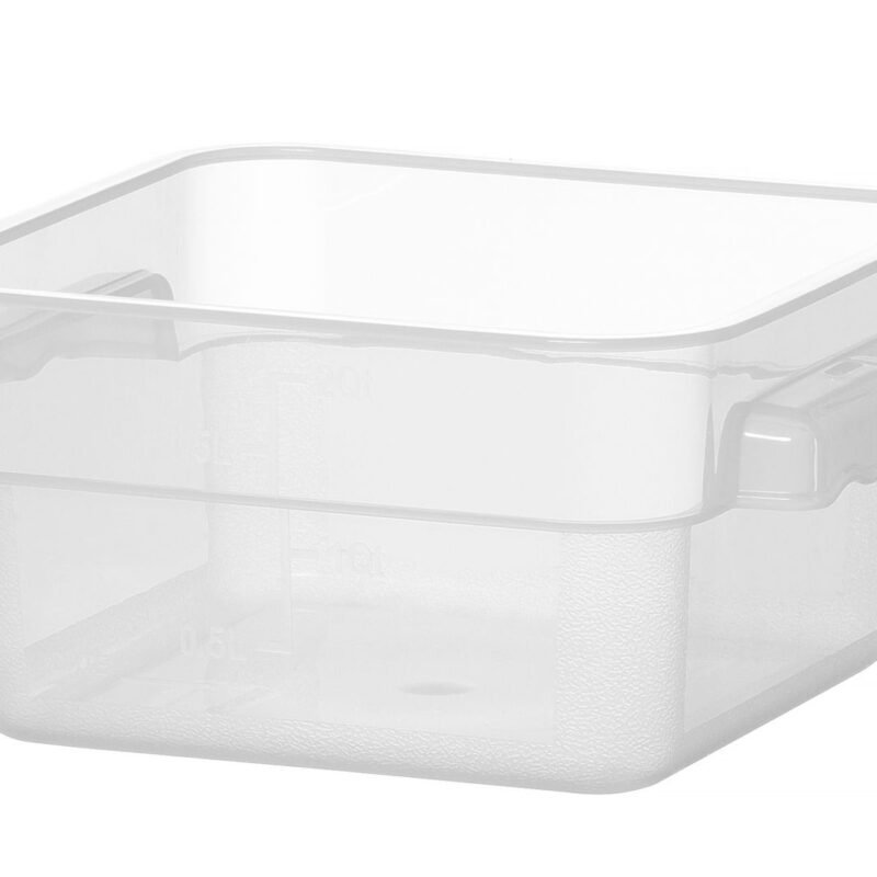 Maisto produktų konteineris su skirtuku, HENDI, 1,9L, 190x190x(H)95mm