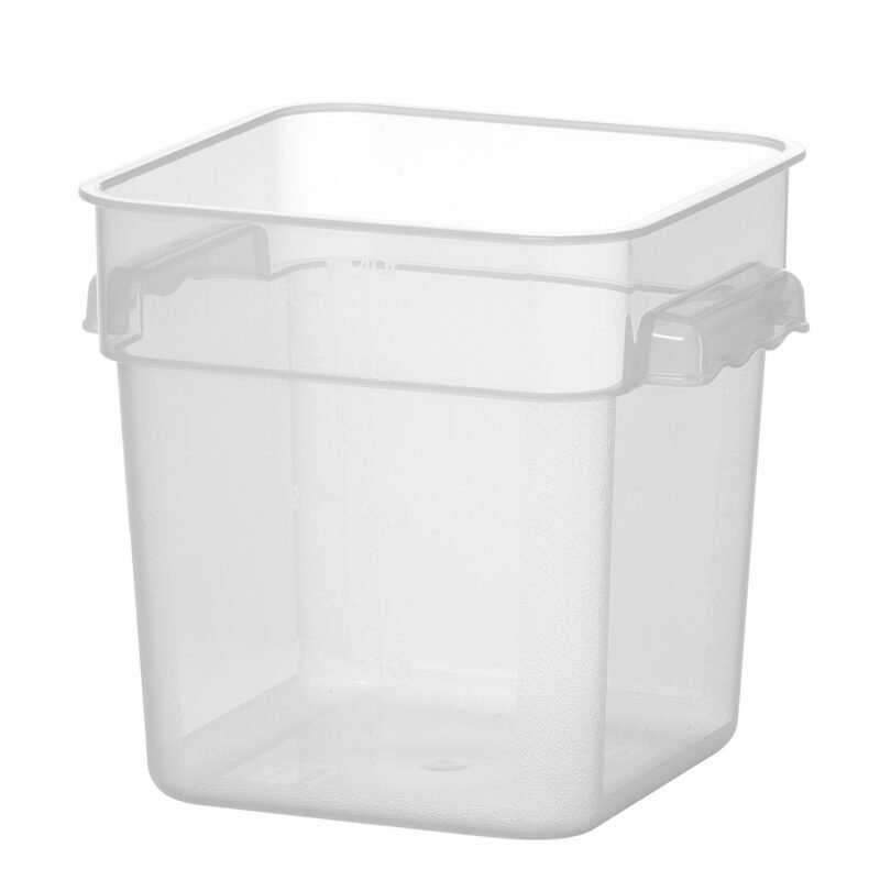 Maisto produktų konteineris su skirtuku, HENDI, 3,8L, 190x190x(H)180mm
