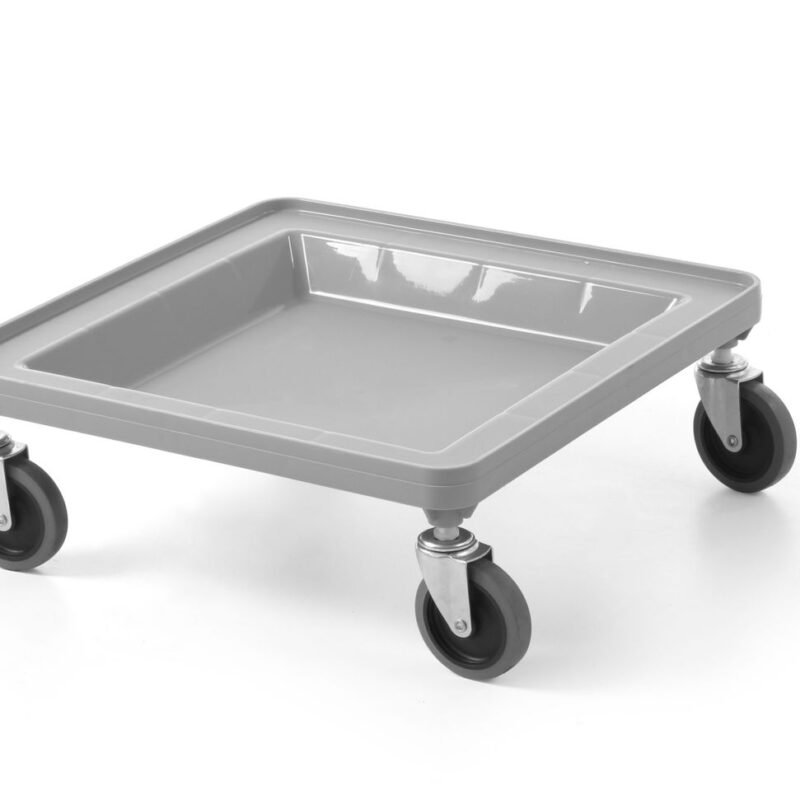 Vežimėlis 500 × 500 mm universaliems krešiams, AmerBox, Šviesiai pilkas, 500x500x(H)180mm