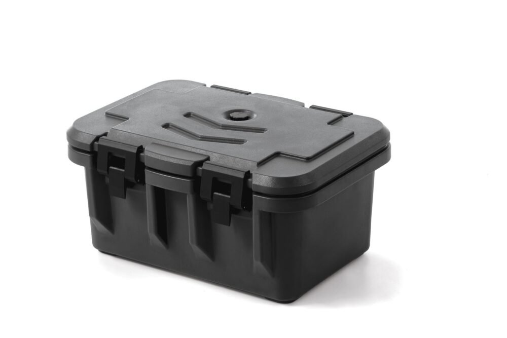 Išvažiuojamiesiems pokyliams skirtas GN 1/1-150 termokonteineris, užpildomas iš viršaus, AmerBox, GN 1/1, 630x460x(H)305mm