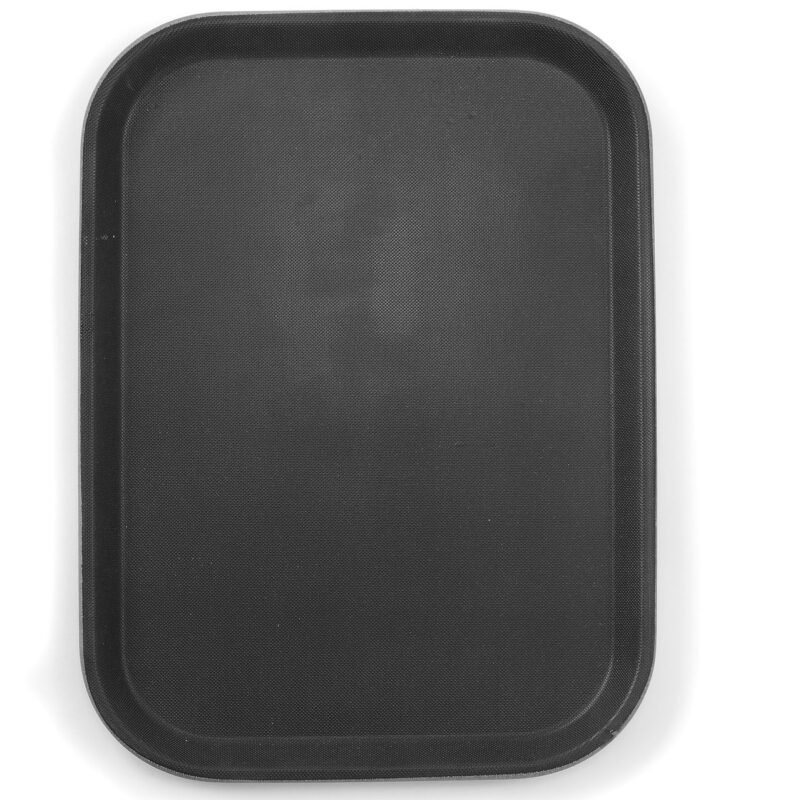 Serviravimo padėklas iš polipropileno, neslystantis, stačiakampis, juodas, HENDI, 255x355mm