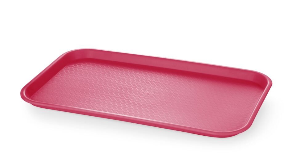 Polipropileno greito maisto padėklas GN 1/1, AmerBox, GN 1/1, Raudona, 530x325x(H)20mm