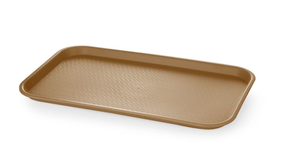 Polipropileno greito maisto padėklas GN 1/1, AmerBox, GN 1/1, Rudas, 530x325x(H)20mm