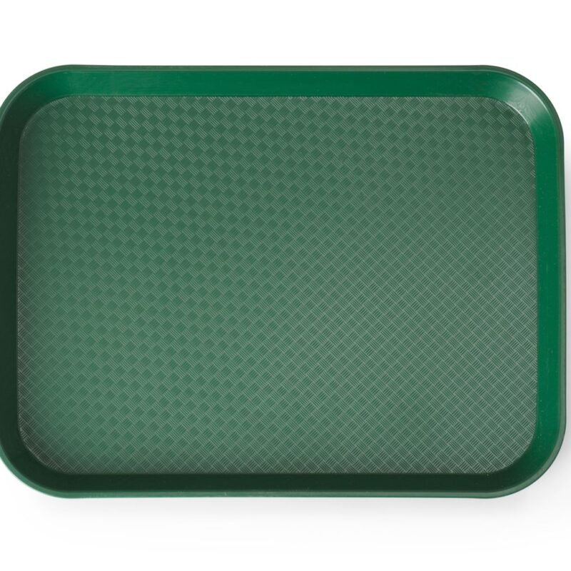 Mažas polipropileno padėklas Fast Food, HENDI, Žalia, 265x345x(H)20mm