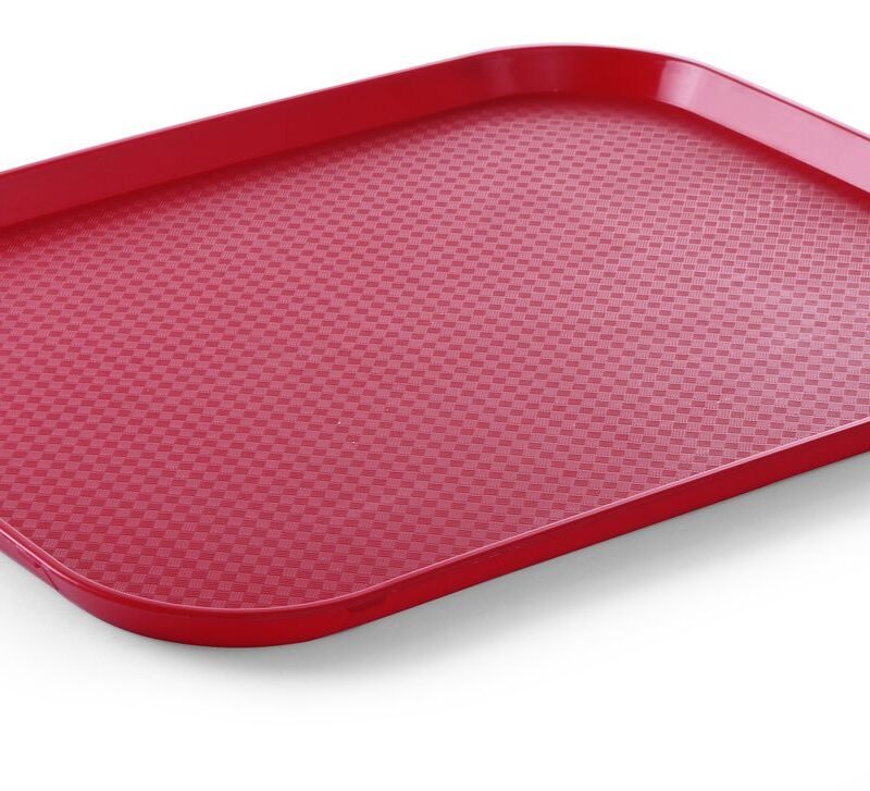 Didelis polipropileno padėklas Fast Food, HENDI, Raudona, 350x450x(H)20mm