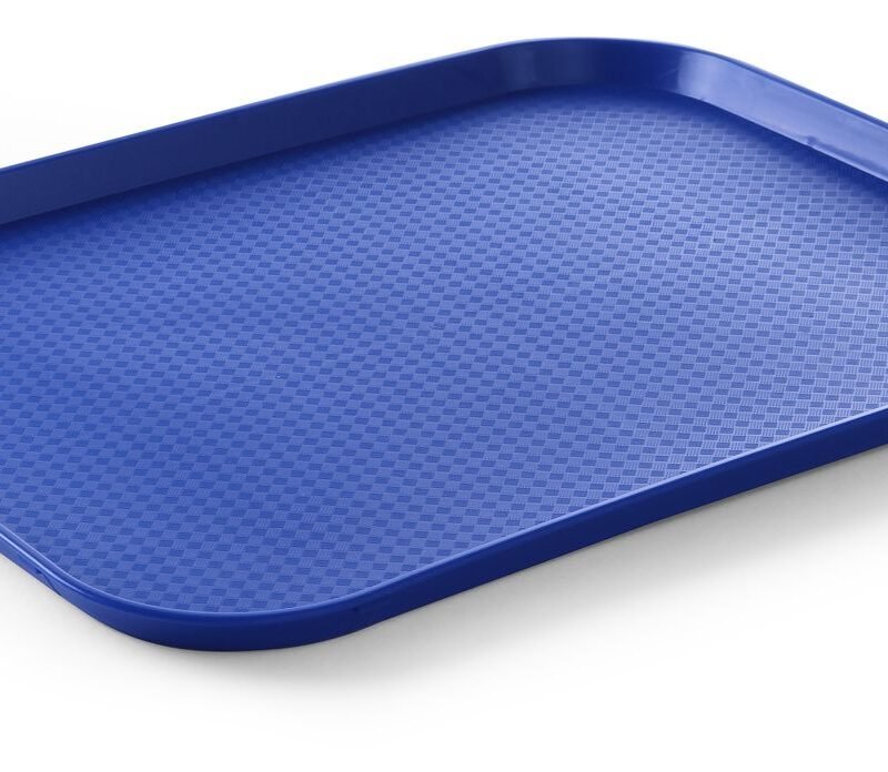 Didelis polipropileno padėklas Fast Food, HENDI, Mėlynas, 350x450x(H)20mm